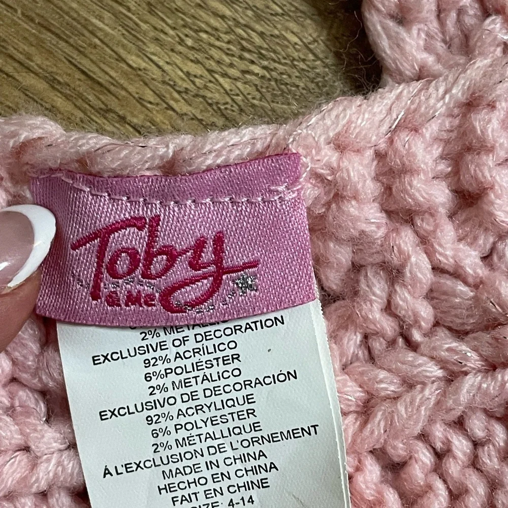 Cozy Kids Scarf Set - Pink, Cream, Gray
